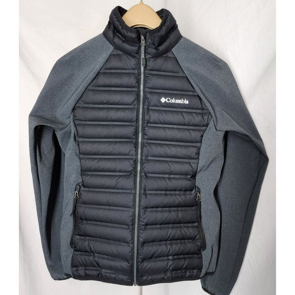 Columbia Unisex Quilted Down Full Zip Black 650 Jacket Size XS - Picture 1 of 9